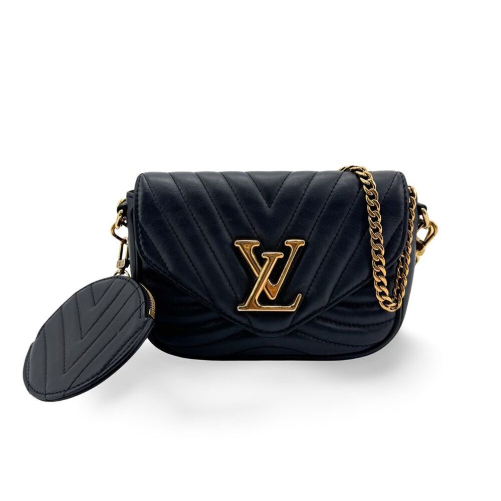 Louis Vuitton New Wave Chain Bag PM Black Gold Hardware